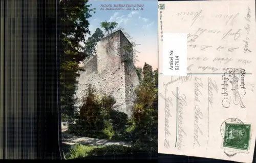 617614,Ruine Ebersteinburg b. Baden-Baden