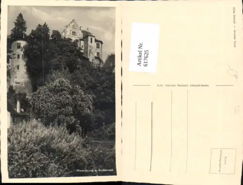 617625,Foto Ak Meersburg a. Bodensee Altes Schloss Annette Turm