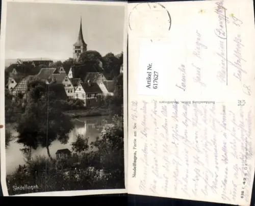 617627,Foto Ak Sindelfingen Partie a. See