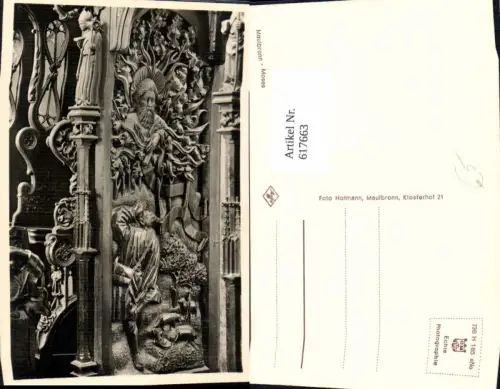 617663,Foto Ak Maulbronn Moses Kloster Maulbronn Detailansicht