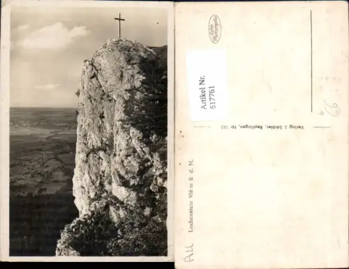 617761,Foto Ak Lochenstein Kreuz Hausen am Tann Balingen