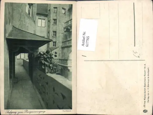 617765,Langenburg Schloss Langenburg Aufgang zum Prinzessinnengang