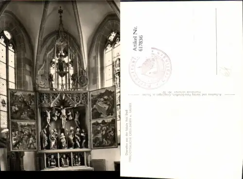 617836,Foto Ak Creglingen a. Tauber Choraltar Herrgottskirche
