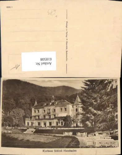 618508,Badenweiler Kurhaus Schloss Hausbaden