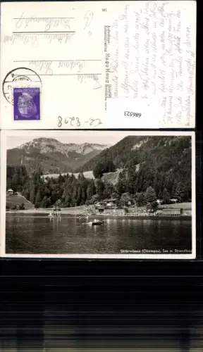 686523 Unterwössen Chiemgau Strandbad See Boot