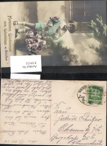 339123,Bahnpost Zug 853 Werdau Annaberg