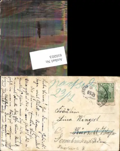 610203,Bahnpost Zug 1259 Hagen Irrläufer Nachsenden Saarbrücken Kürzell Lahr