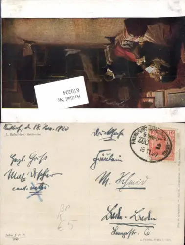 610204,Bahnpost Zug 2 Frankfurt Karlsruhe Basel Schweiz 1920