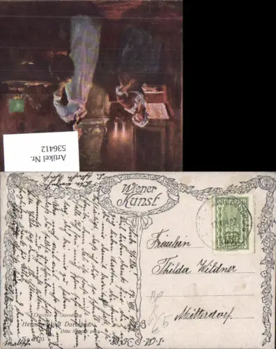 536412,Bahnpost Zug 309 17.8.1922 Graz Mürzzuschlag Otto Novak Dorothea n. Mitterdorf