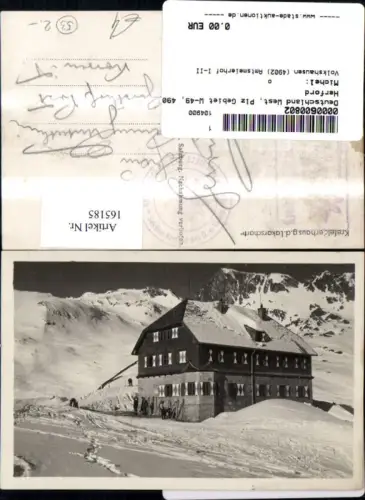 165185,Berghütte Krefelderhaus g. d. Lakarscharte