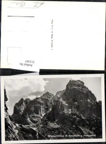 213347,Stripsenjochhaus m. Totenkirchl u. Predigtstuhl