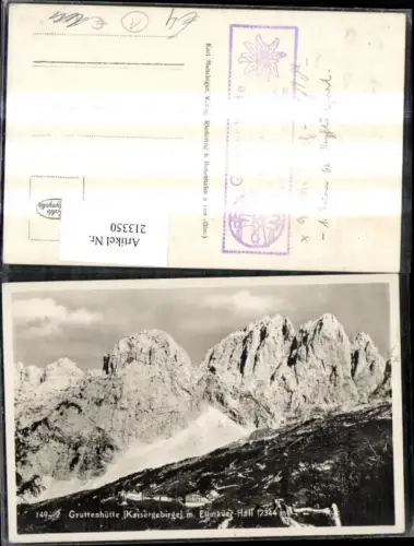 213350,Gruttenhütte b. Ellmau im Kaisergebirge m. Ellmauer-Halt