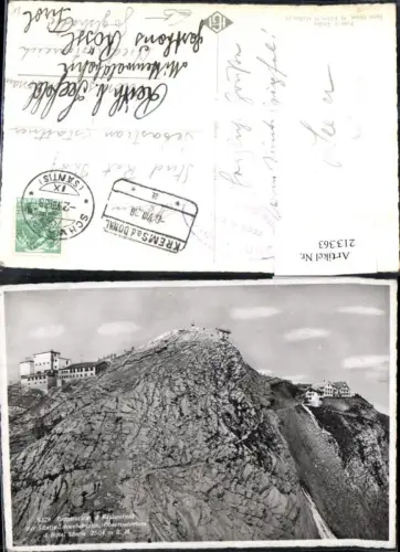 213363,Bergstation u. Restaurant d. Säntis-Schwebebahn Observatorium u. Hotel Säntis