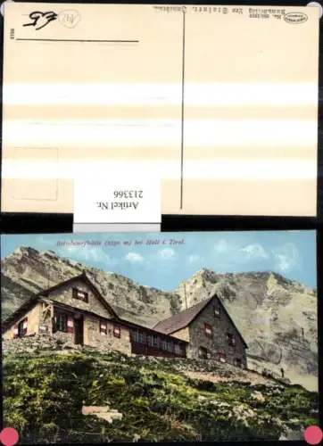 213366,Bettelwurfhütte b. Hall i. Tirol