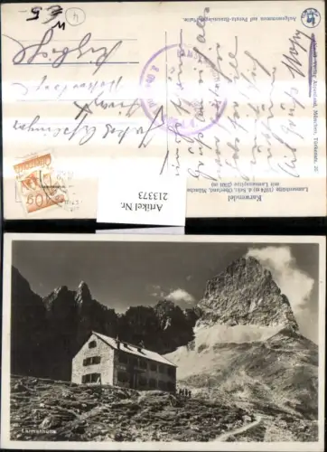 213373,Lamsenhütte Berghütte im Karwendel b. Vomp m. Lamsenspitze