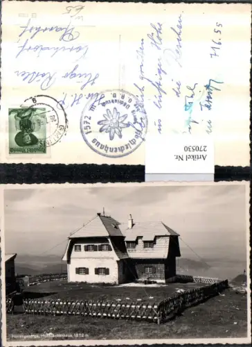 270530,Höllengebirge Hochleckenhaus Berghütte b. Steinbach am Attersee