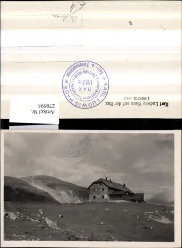 270595,Karl-Ludwig-Haus auf d. Rax Bergkulisse b. Reichenau