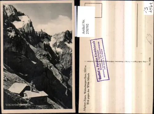 270792,Waltenberger-Haus Berghütte geg. Wilde Männle Bergkulisse b. Oberstdorf