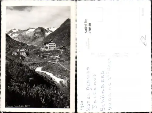 270810,Franz Senn-Hütte Berghütte Bergkulisse b. Neustift im Stubaital