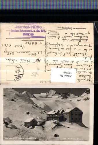 312880,Jamtalhütte Berghütte b. Galtür geg. Jamspitzen Bergkulisse Winterbild pub Risch-Lau 5827