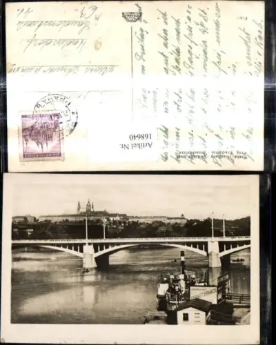 168640,Praha Prag Hradschin Jirasekbrücke Brücke