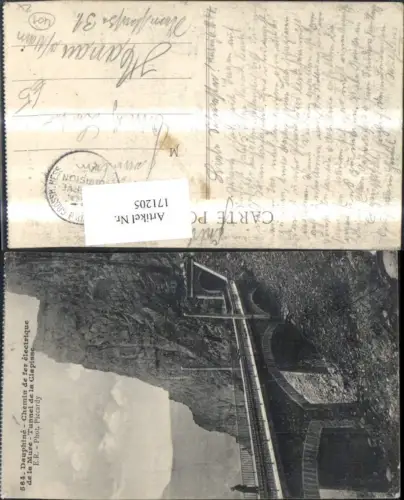 171205,Dauphine Chemin de fer electrique de la Mure Tunnel de la Clapisse Eisenbahn Viadukt Tunnel