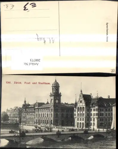 200773,Zürich Post u. Stadthaus Brücke