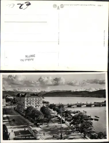 200778,Zürich u. d. Alpen Strassenbahn Brücke