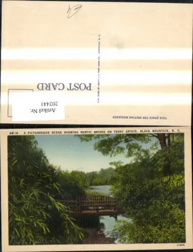 202441,North Carolina Black Mountain Rustic Bridges on Terry Estate Brücke