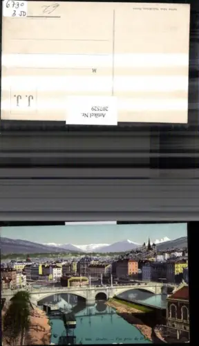 207529,Geneve Genf Vue prise de St. Jean Teilansicht Brücke