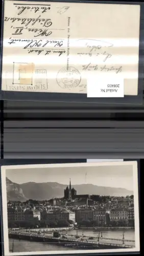 208435,Geneve Genf Teilansicht Pont du Mont-Blanc St. Pierre Brücke