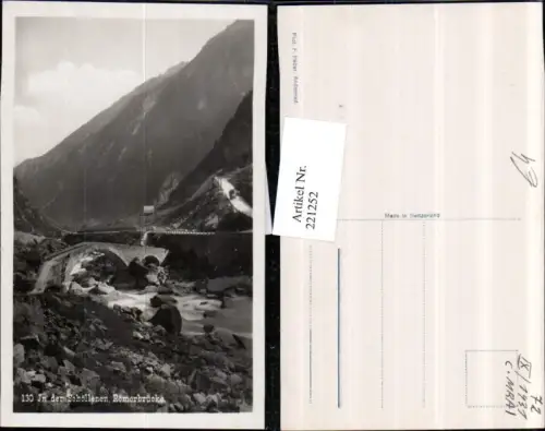 221252,In d. Schöllenen Römerbrücke Brücke Kt Uri