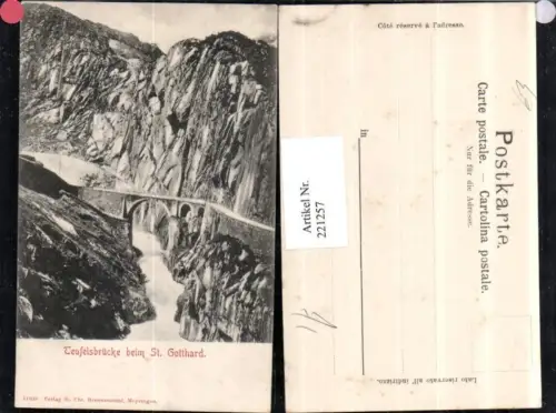221257,Teufelsbrücke Brücke b. St. Gotthard Kt Uri