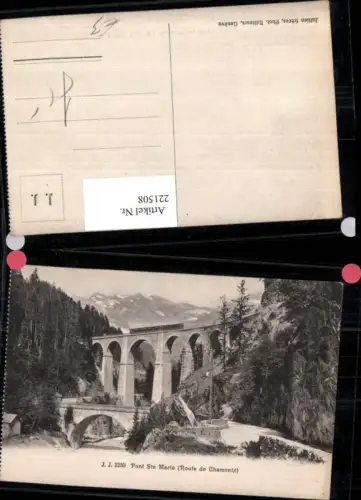 221508,Pont Ste Marie Route de Chamonix Brücke Kt Waadt