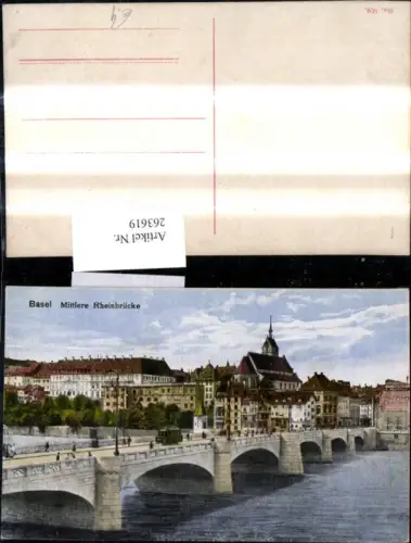 263619,Brücke Basel Mittlere Rheinbrücke Strassenbahn