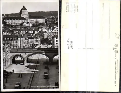 264761,Brücke Zürich Uraniabrücke u. Universtität