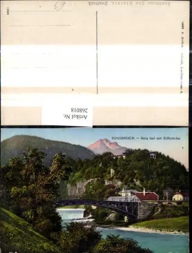 268018,Brücke Innsbruck Berg Isel m. Sillbrücke
