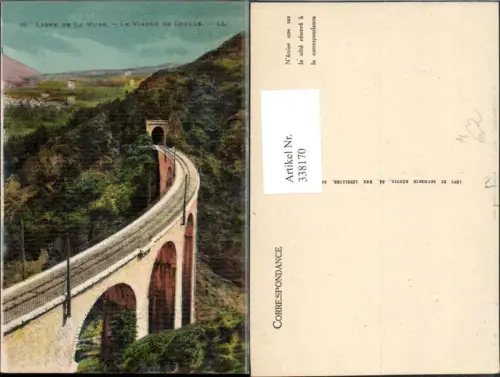 338170,Brücke Ligne de la Mure Le Viaduc de Loulla Viadukt Eisenbahnviadukt