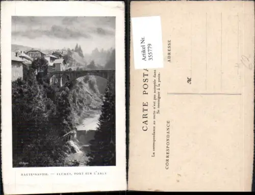 355779,Brücke Haute-Savoie Flumet Pont sur L Arly