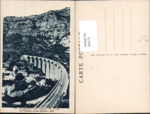 364171,Brücke Excursion aux Gorges du Loup Le Viaduc et les Hotels Viadukt