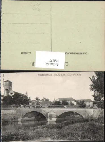 364177,Brücke Neufchateau L Eglise St Christophe et les Ponts Kirche