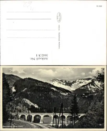 364231,Brücke Semmering Kalte Rinne Viadukt
