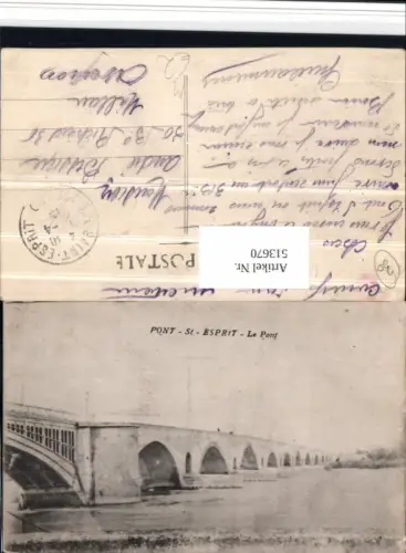 513670,Pont St-Esprit Le Pont Brücke