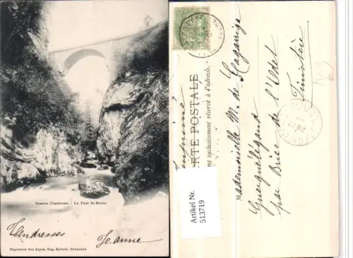 513719,Grande Chartreuse Le Pont St-Bruno Brücke