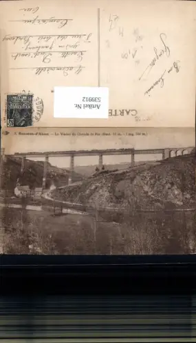 539912,Busseau-d Ahun Le Viaduc du Chemin de Fer Viadukt Brücke Eisenbahn Dampflok