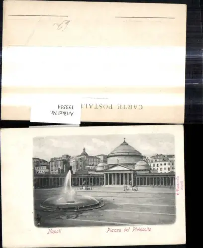 153554,Brunnen Napoli Piazza del Plebiscito Springbrunnen