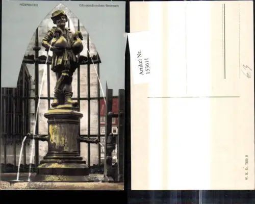 153611,Nürnberg Gänsemännchen Brunnen