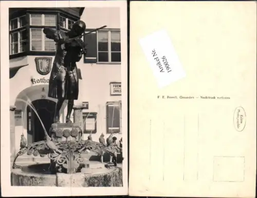 190026,FotoAK St Gilgen Brunnen Rathaus Markt