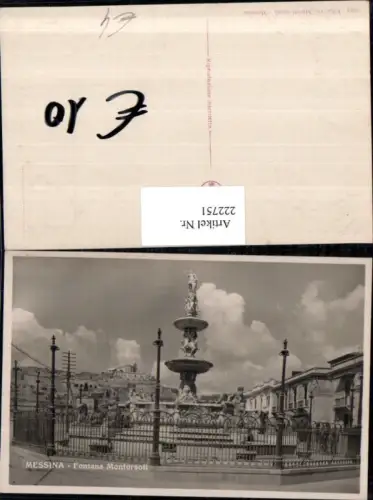 222751,Sicilia Messina Fontana Montorsoli Brunnen