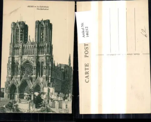 146212,Reims La Cathedrale The Cathedral Kirche